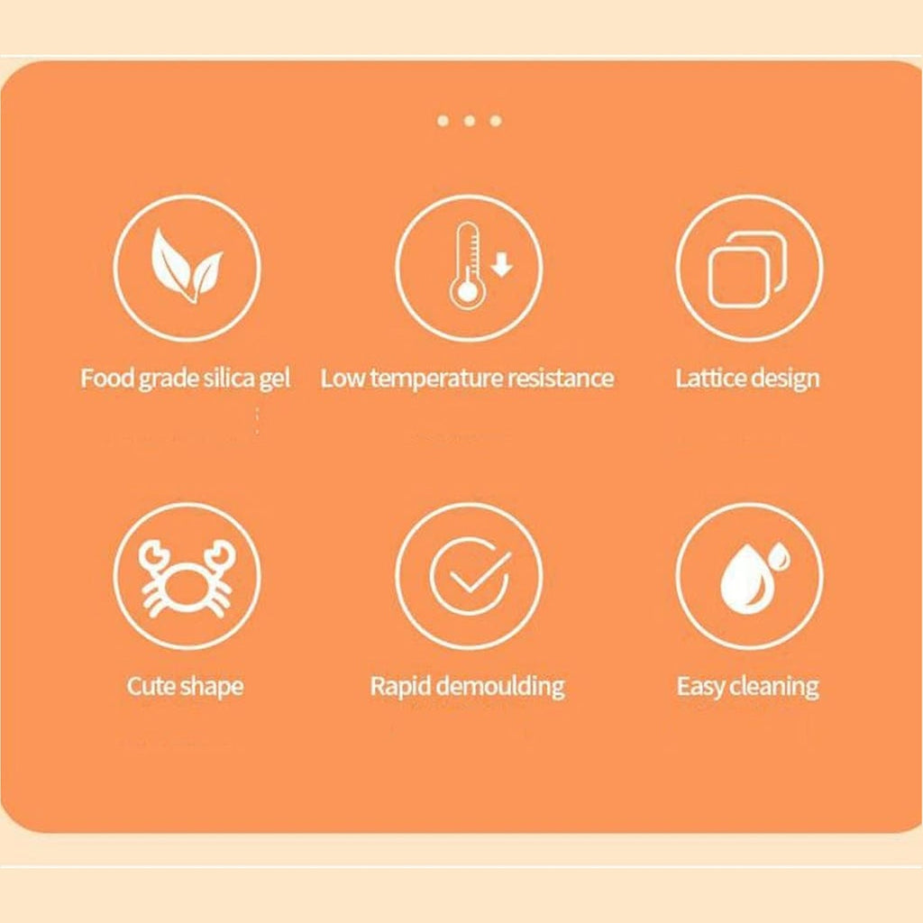 Crab Ice Mold – Silicone Ice Cream & sicle Mold for Kids (1 Pc)