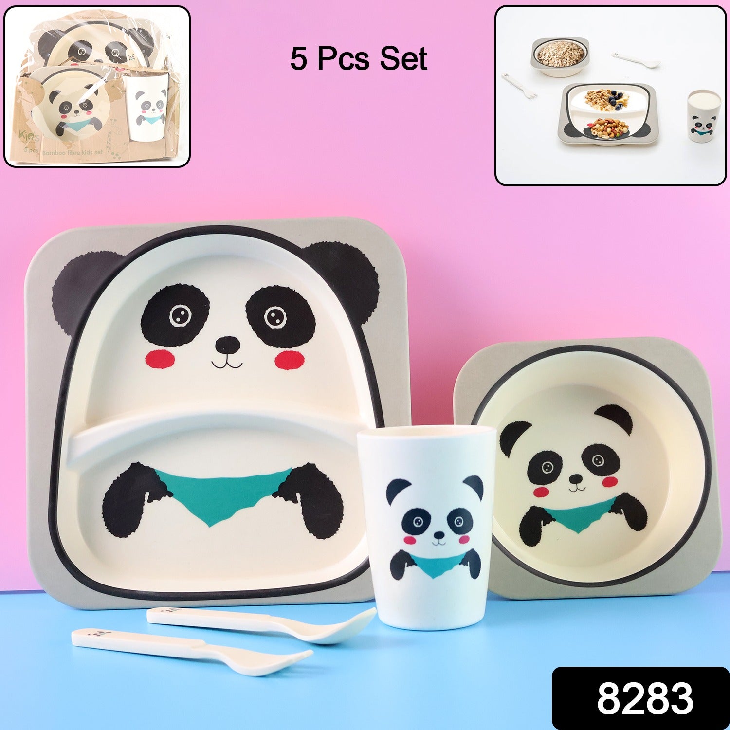 Panda-Themed Children’s Dinner Set 